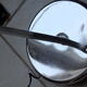 Vintage chrome floor lamp with two adjustable ball spotlights