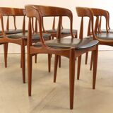 Set of 6 chairs Johannes Andersen voor Uldum stoelen -
