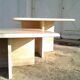 Two coffee tables giggle in travertine