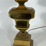 Vintage Large Italian Solid Brass table lamp from 50s