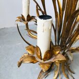 Chandelier ears of wheat in gilded metal, circa 1960