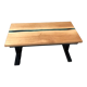 Solid oak epoxy coffee table