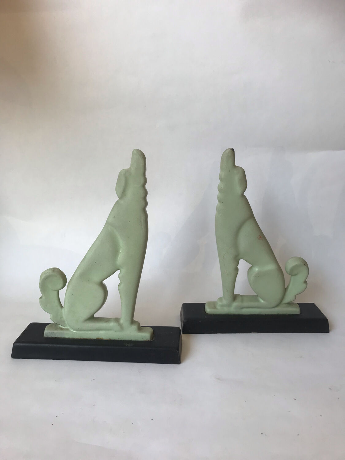 Pair of art deco book greenhouses