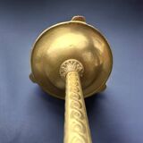 Vintage brass pedestal ashtray
