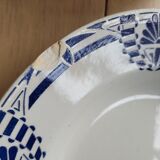 Set of 3 hollow plates Orchies Moulin des Loups Palmes