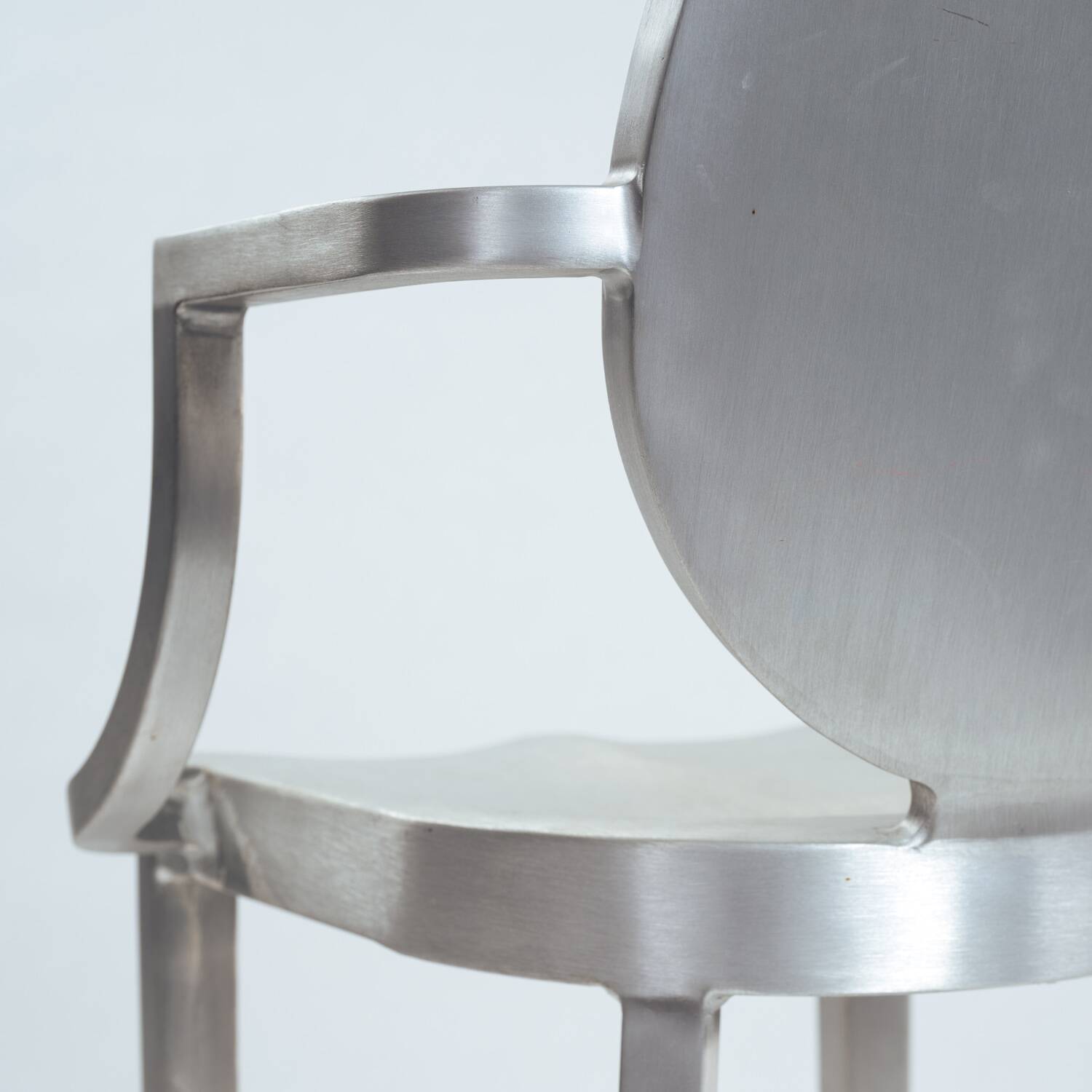 Philipe Starck Kong one arm aluminium barstool,1980s