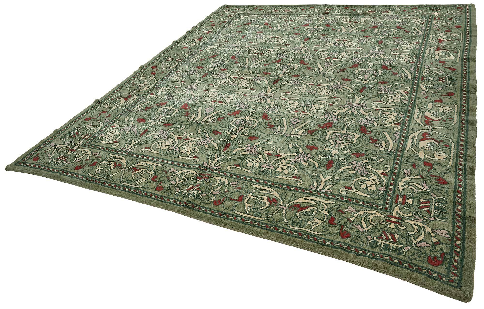 Turkish Handknotted Wool Oushak Rug 275 cm x 347 cm