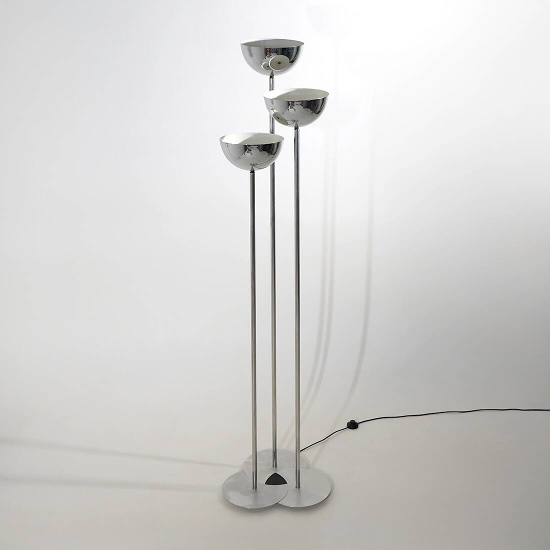 Lampe sur pied à 3 branches Lamperti, années 1970