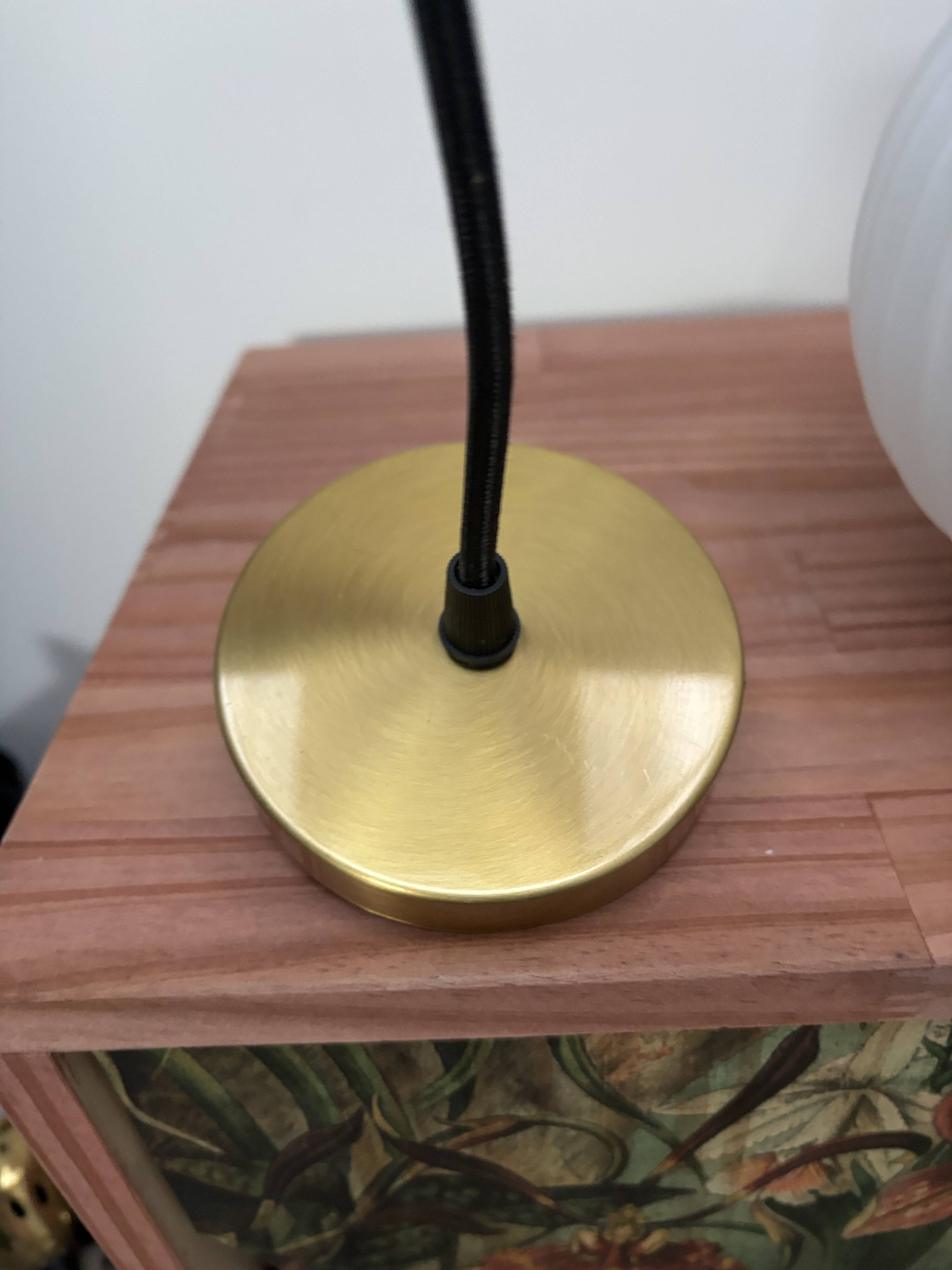 Vintage Scandinavian pendant light in white pleated opaline