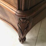 1940 chest of drawers inlaid wood and marble