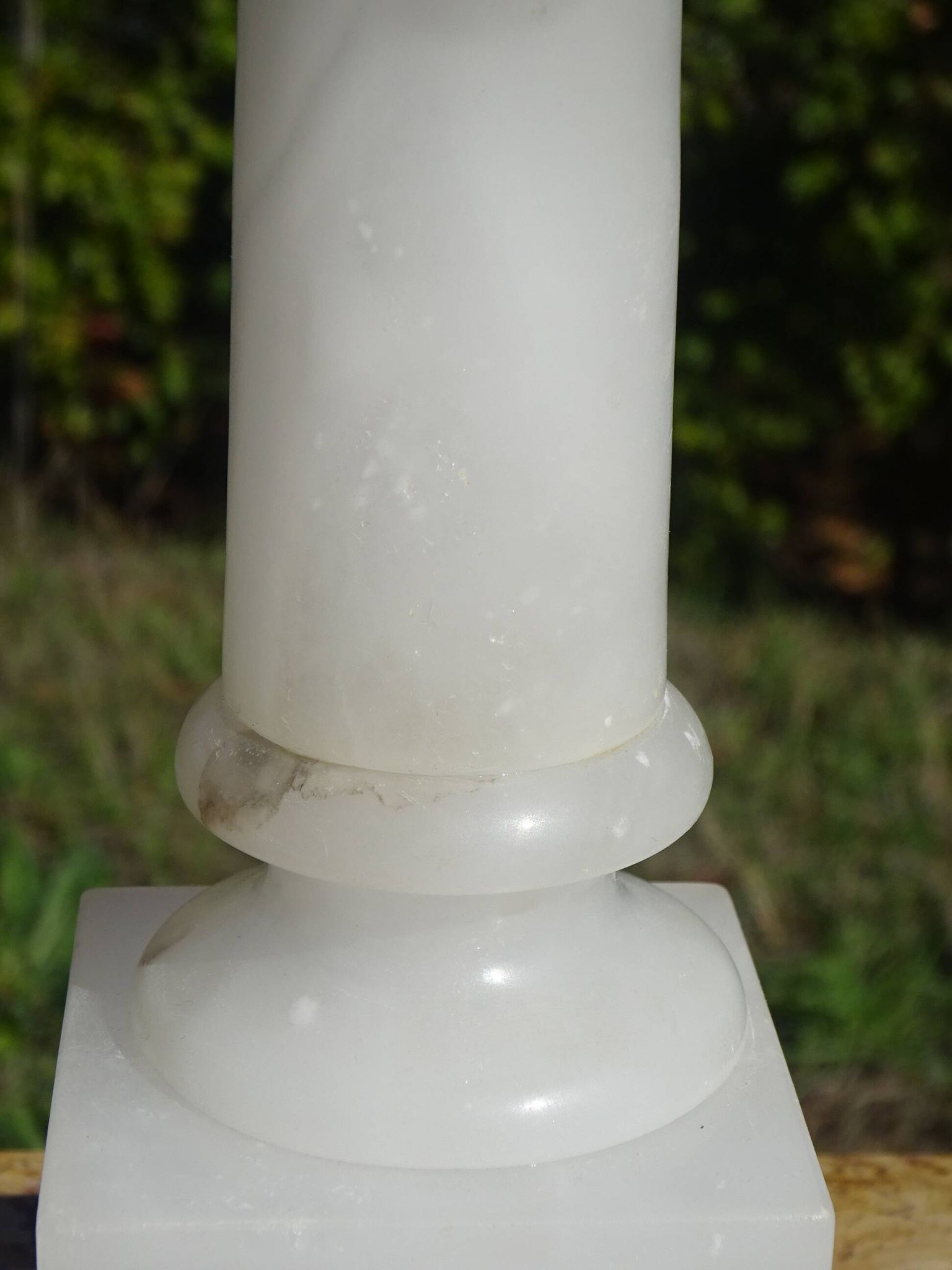 Lampe en albâtre