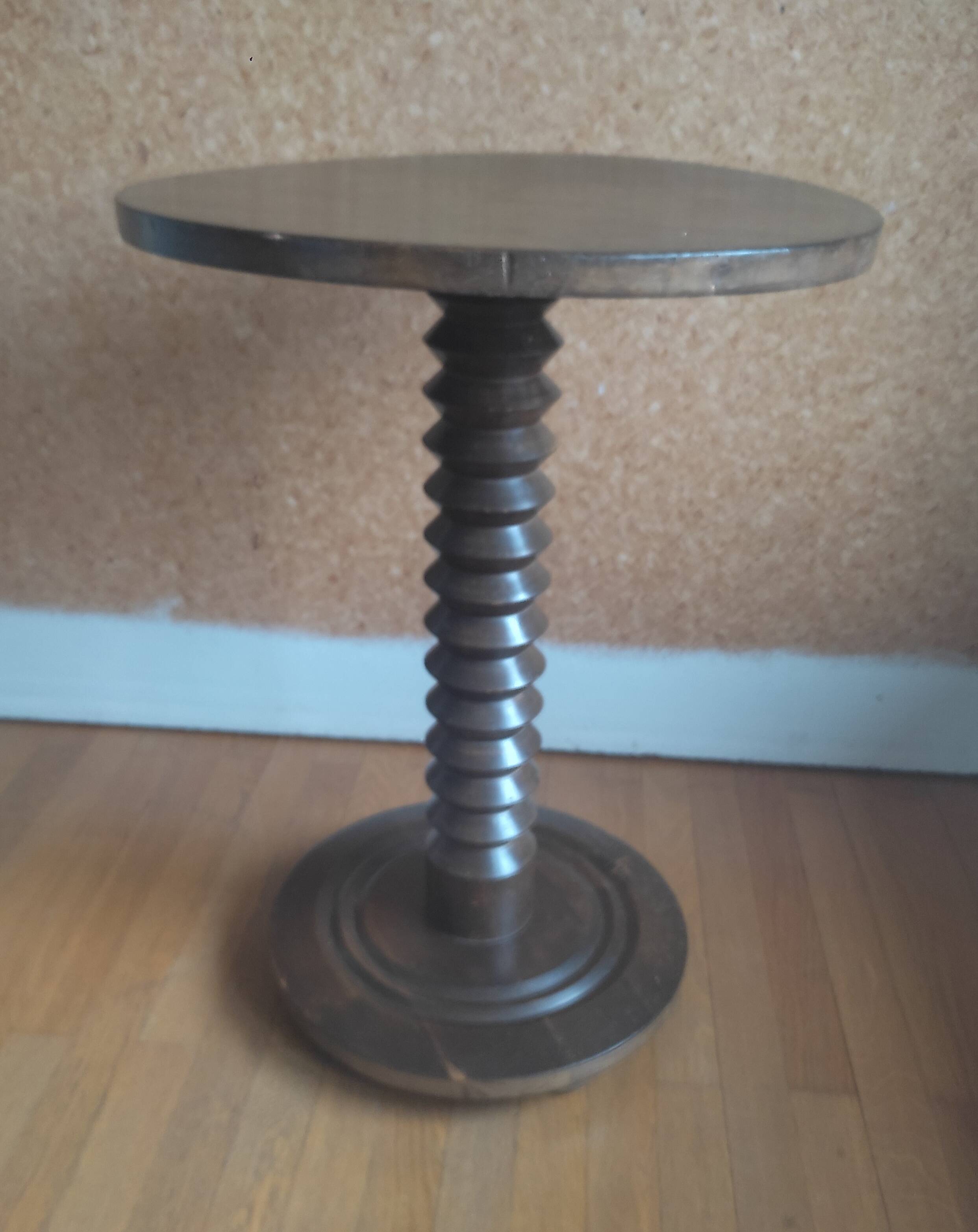 Charles Dudouyt style pedestal table