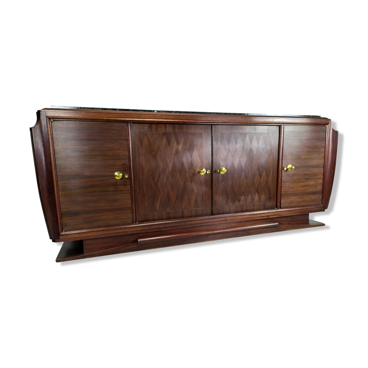 Enfilade art deco ebony of Macassar