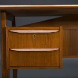 Teak Schreibtisch von Gunnar Nielsen für Tibergaard, Dänemark, 1960er