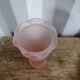 Blown glass vase Shape Tulip pink pastel old