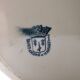 Ancien Grand Broc de Toilette Saint Amand Et Hamage St Anonyme Pivoine Vert