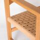 Pair of wooden and rope armchairs