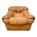 Fauteuil en cuir années 80