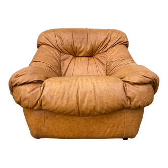 Leather armchair 80s