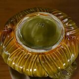 Numbered polychrome art nouveau ceramic planter, early 20th century