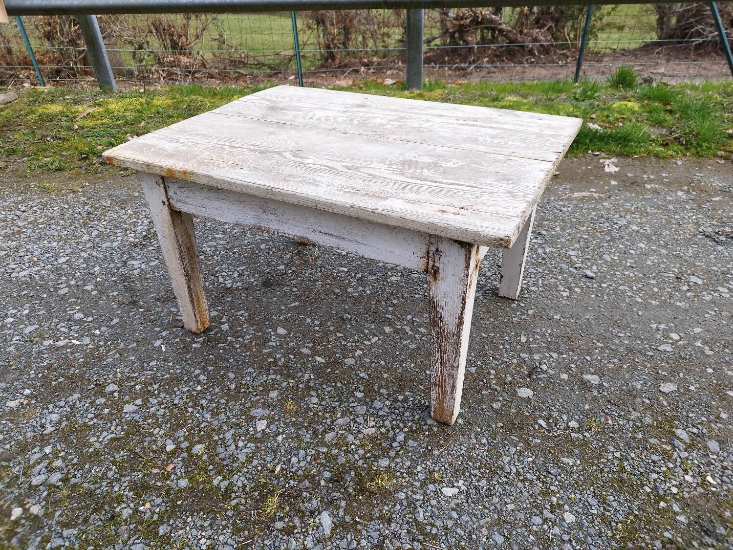 Rustic coffee table with beautiful patina