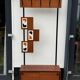 MCM Vintage Teak Coat Rack with Storage Unit