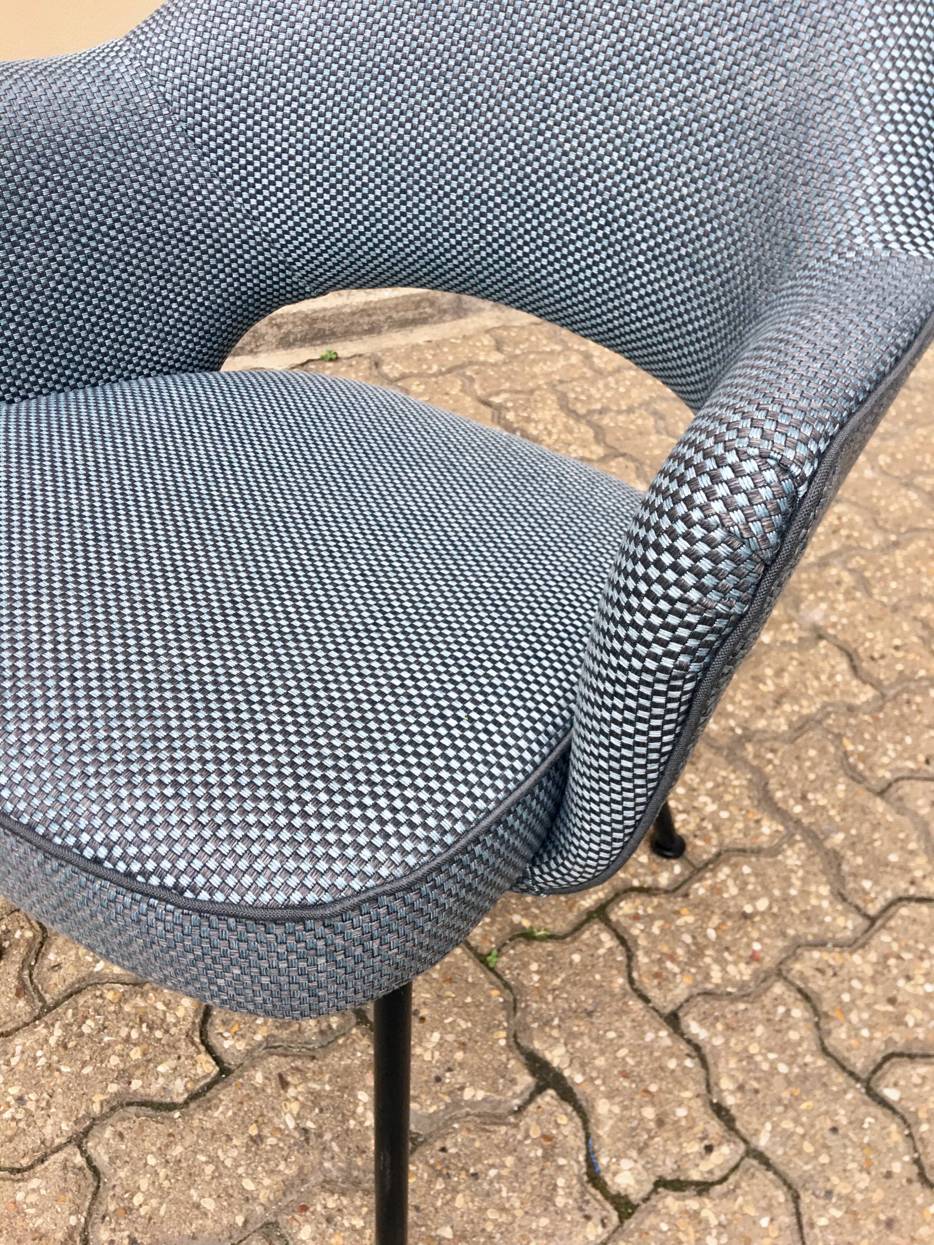 Conference chair by Eero Saarinen for Knoll, reupholstered.