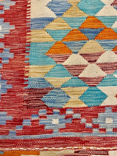 Afghan Pashtun Kilim 197 x 150 cm