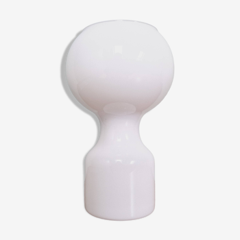 Lampe Tahiti en opaline blanche, Philips, années 60