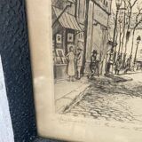 Old illustration of Montmartre