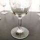 Set of 6 engraved crystal glasses