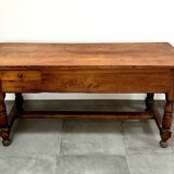 Large farm table - solid cherry - superb patina