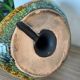 Enamel hand candle holder