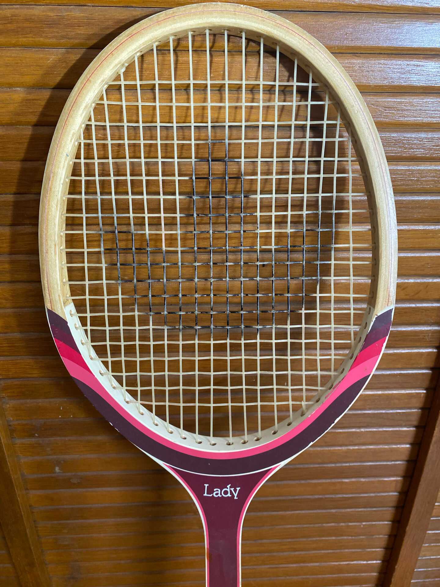 Vintage ADIDAS Lady Wooden Tennis Racket + COQ SPORTIF Case