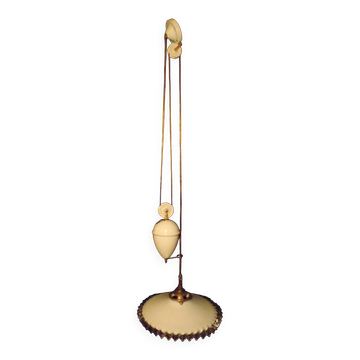 Suspension " monte et baisse (laiton) " des années 30