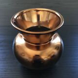 Coppery gold vase