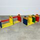 Paire d'étagères crayon murales modulables par Pierre Sala pour enfant