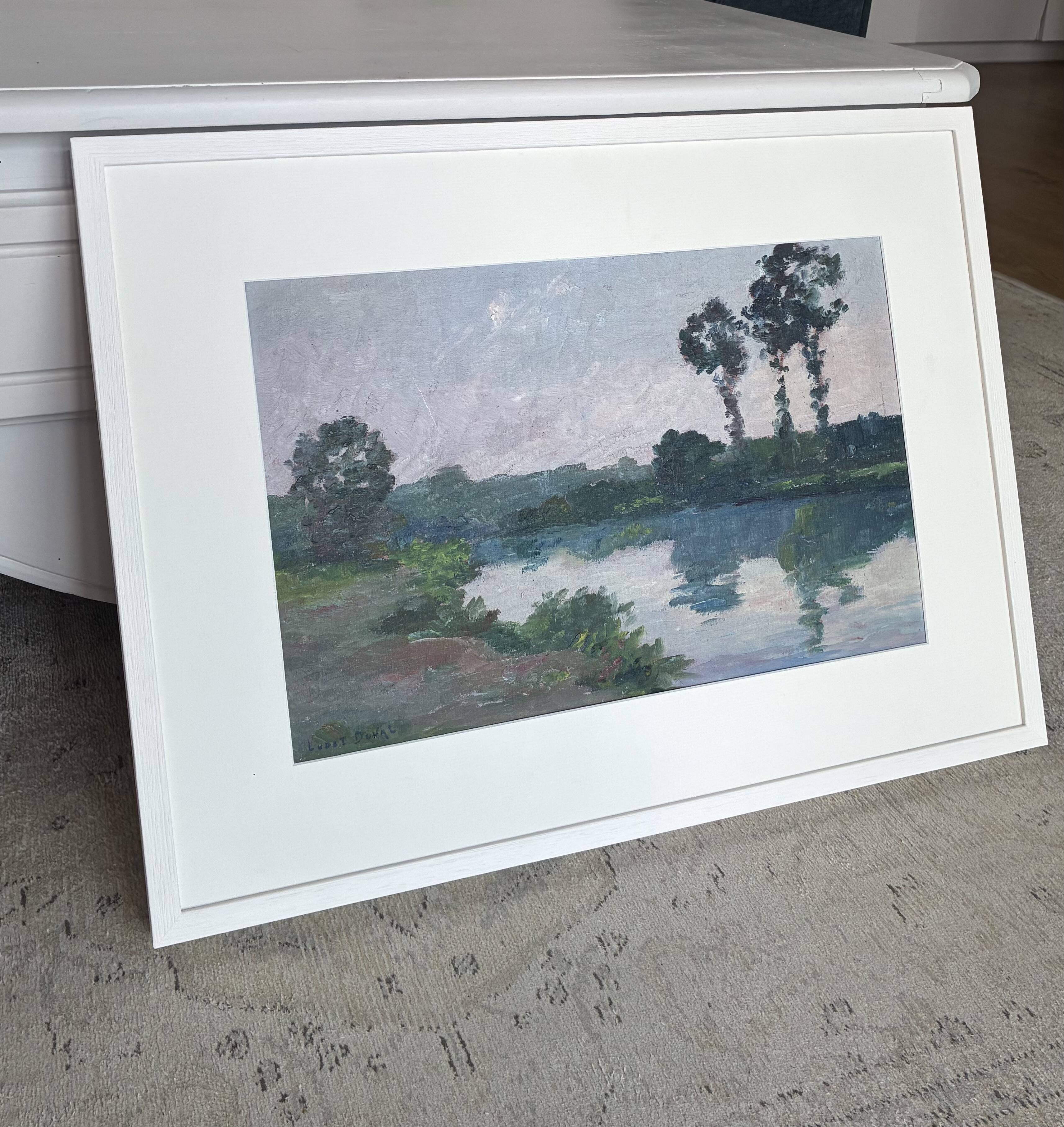 Landscape "The Banks of the Mayenne" by Ludet-Duval
