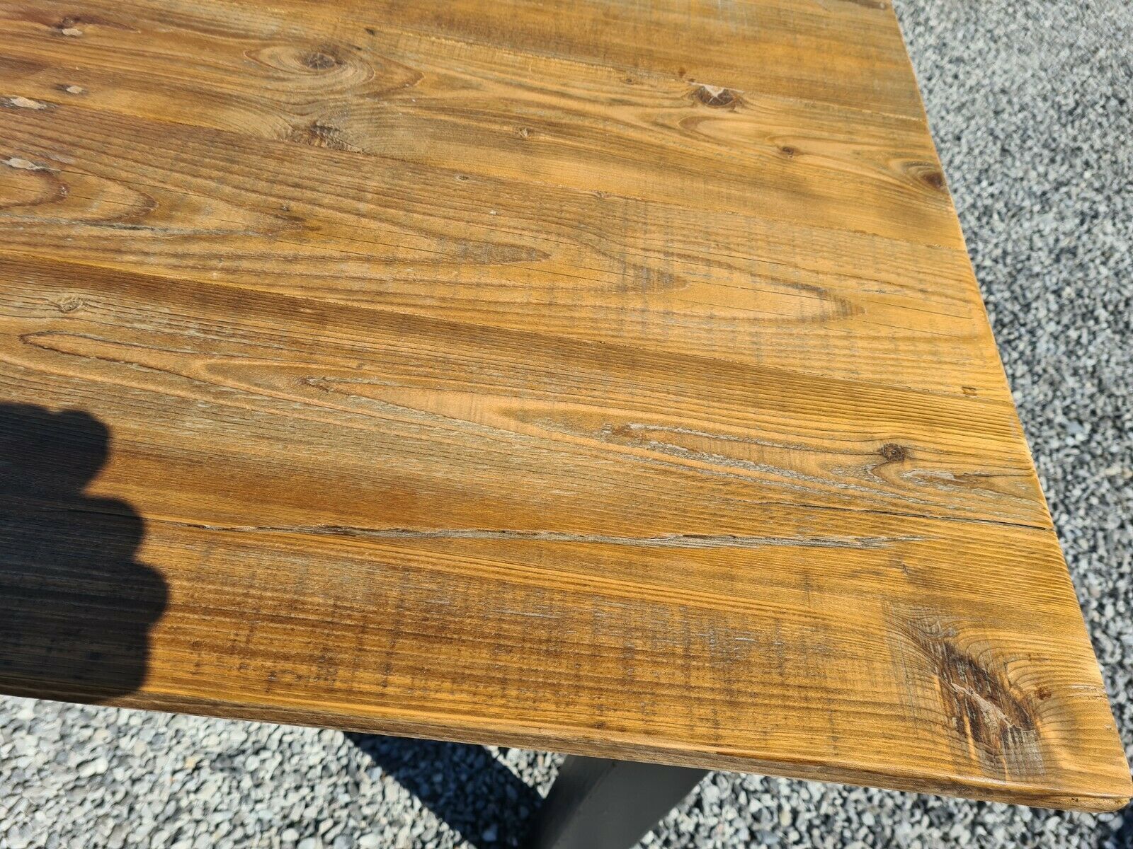 Patinated fir farmhouse table