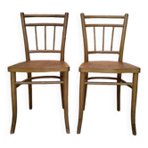 Pair of Thonet bistro chairs 1960