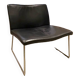 Chaise scandinave vintage en cuir