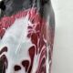 Vintage Vallauris black, pink and white vase