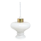 Vintage opaline portable lamp
