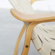 Fauteuil Lounge 'Primo High' d'Yngve Ekström pour Swedese