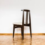 Set of 4 dining chairs in beige boucle by M. Zieliński 1960's