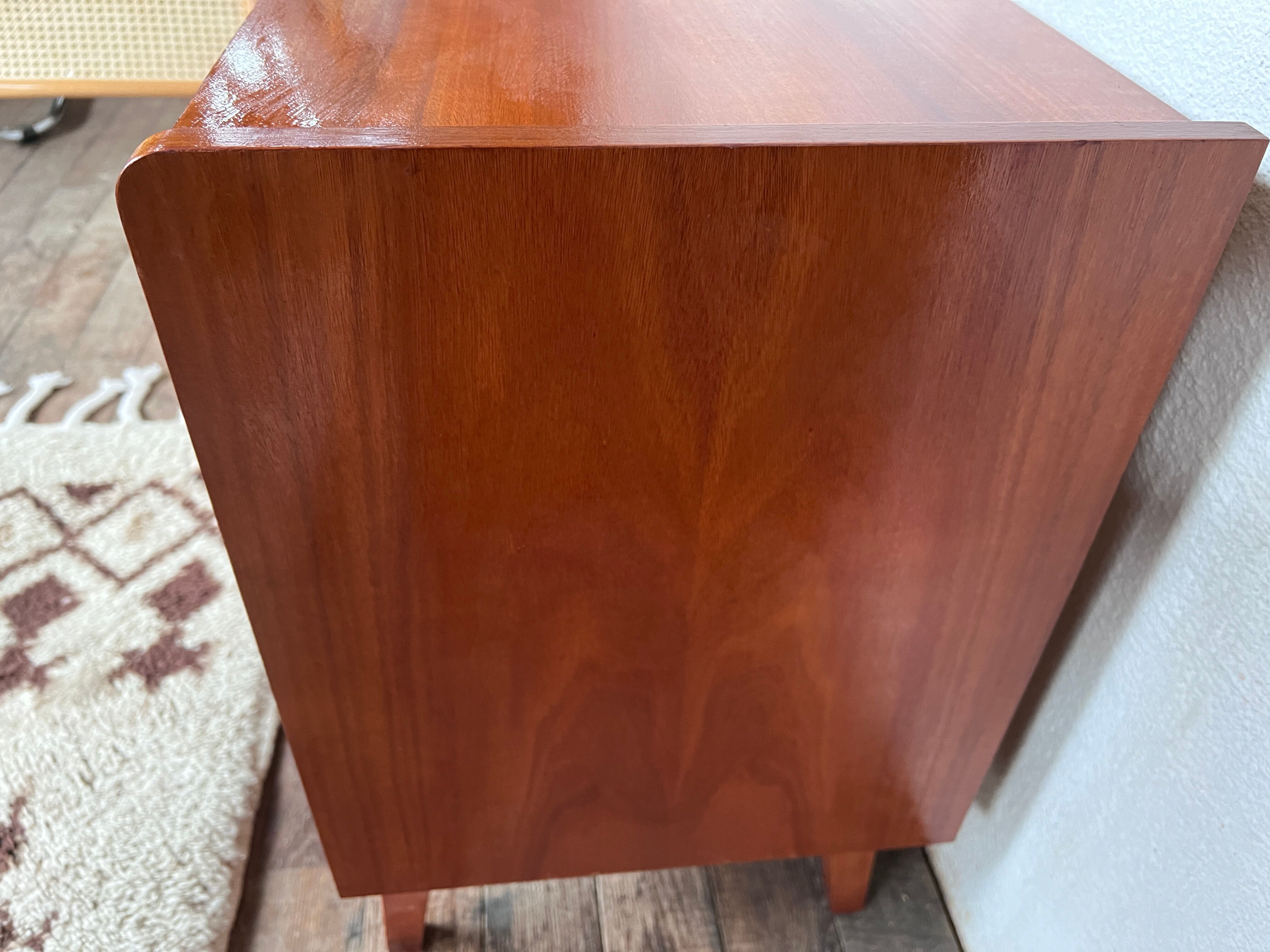 Paire de deux tables chevet 1950