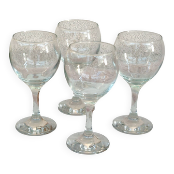 Verres a ballon sur pied