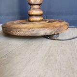 Wooden floor lamp
