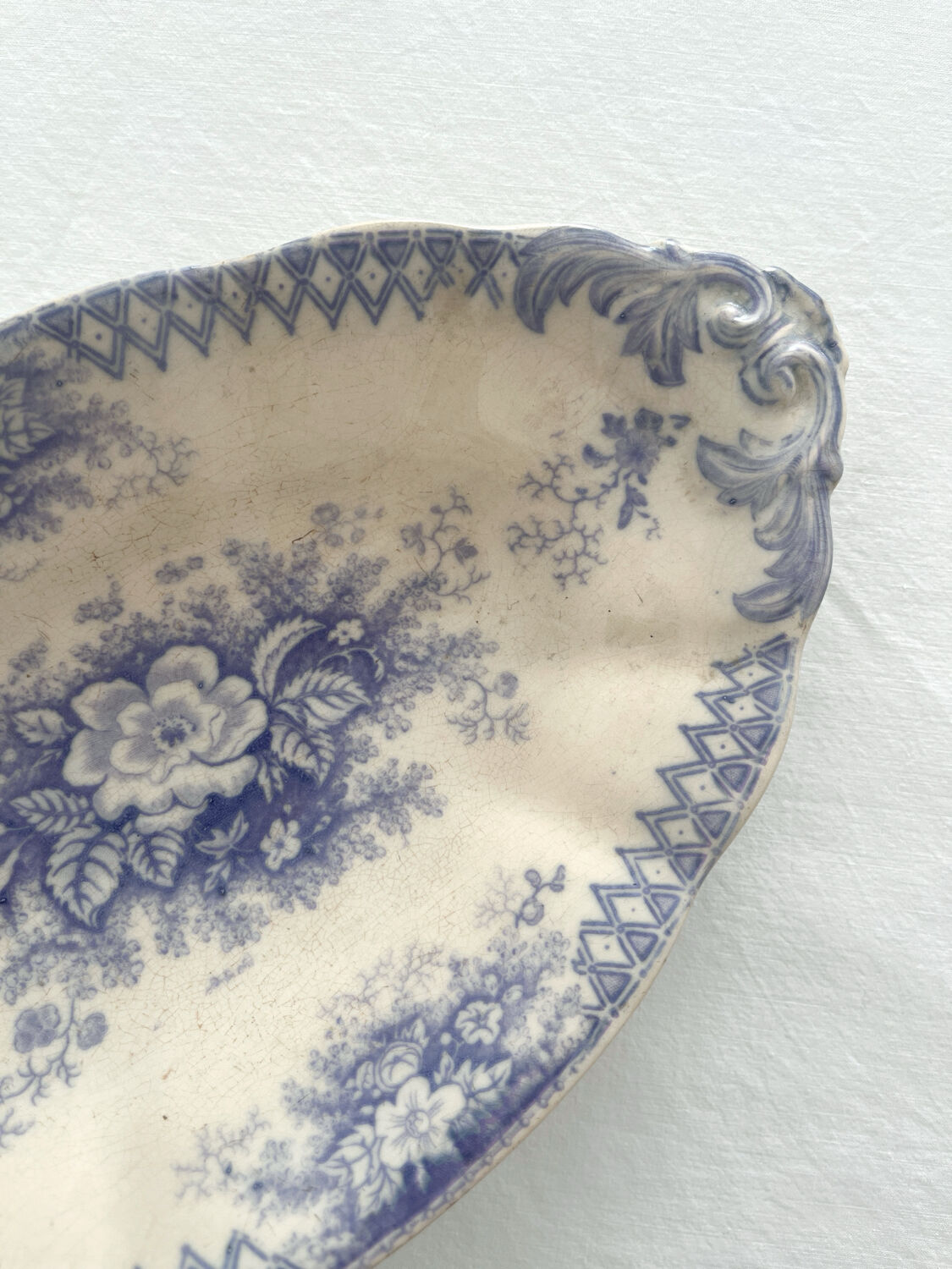 Ironstone ramekin dish "Jardinière" Sarreguemines