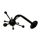 Porte manteaux spoutnik vintage noir